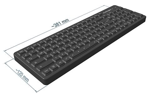SIK 2500 Tastaturgröße | Silikon-Tastatur